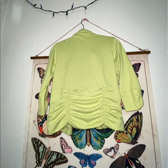 Lucy Full Zip 3/4 Sleeve Ruched Athleisure Jacket - Picture 7 of 12